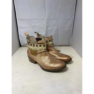 Circle G Women's Harness and Studs Booties RoundToe Sz 8